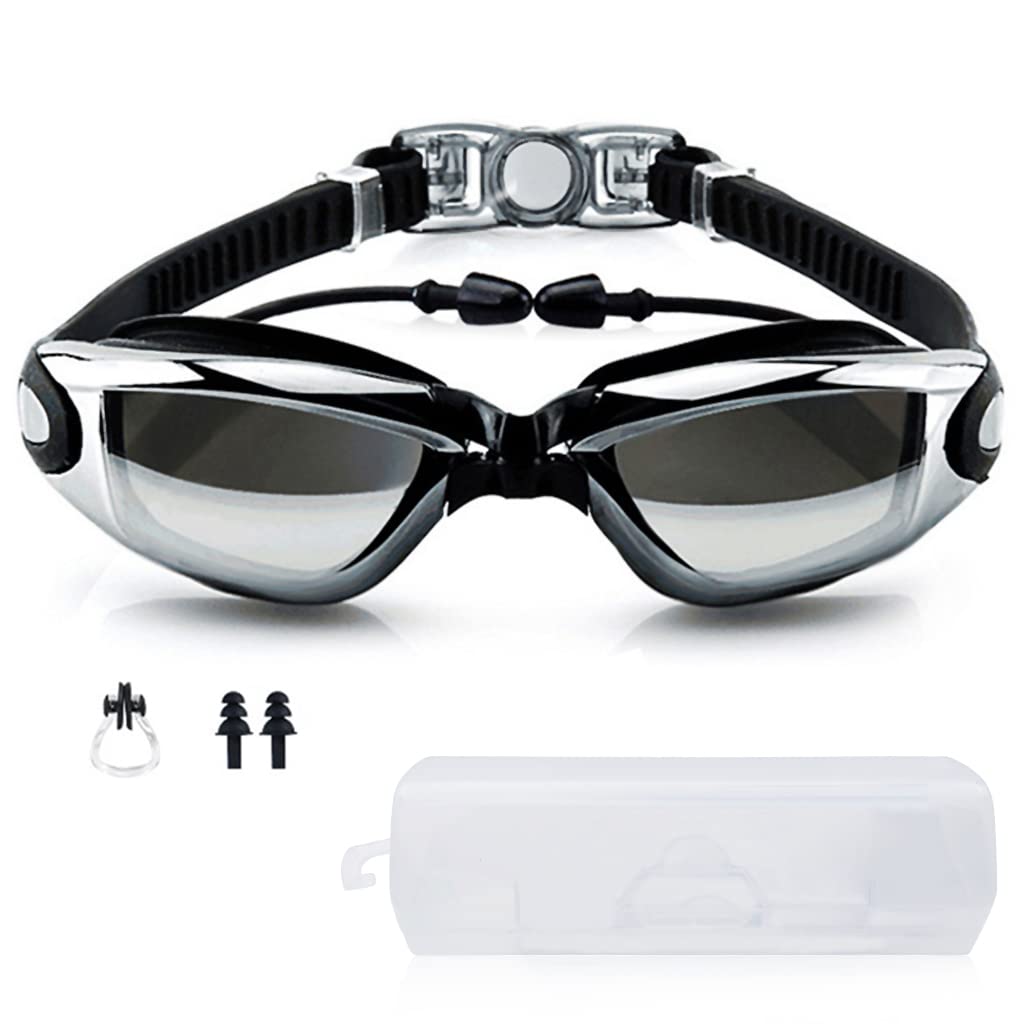 Proberos Unisex-Adult Plating HD Swim Goggles with Ear Plugs Professional Swimming UV Protection Goggles Anti Fog Adjustable Swim Goggles with Storage Case Nose Clip and Earplugs Proberos Unisex-Adult Plating HD Swim Goggles with Ear Plugs Professional Swimming UV Protection Goggles Anti Fog Adjustable Swim Goggles with Storage Case Nose Clip and Earplugs